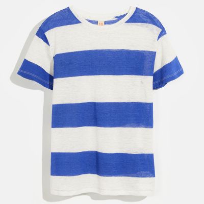Linen T-Shirt Mio Blue Stripes by Bellerose