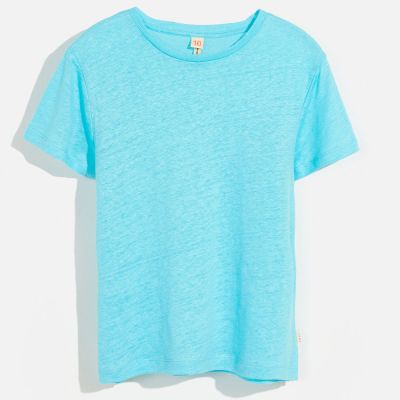 Linen T-Shirt Mio Curacao by Bellerose-4Y