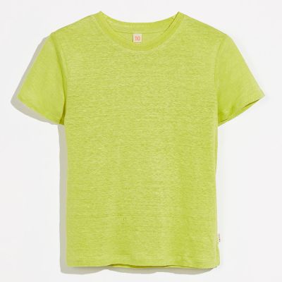 Linen T-Shirt Mio Fennel by Bellerose-4Y