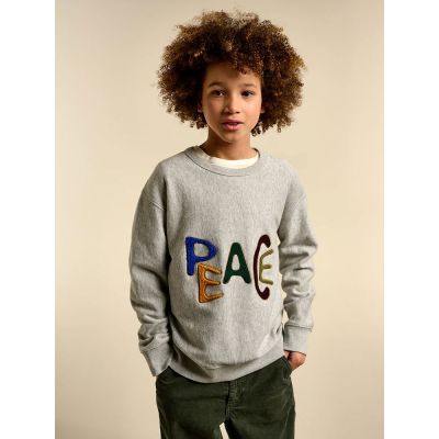 Sweatshirt Fago Peace Heather Grey by Bellerose