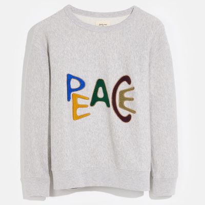Sweatshirt Fago Peace Heather Grey by Bellerose-4Y