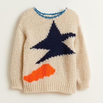 Woolen Knitted Sweater Narom Ecru by Bellerose
