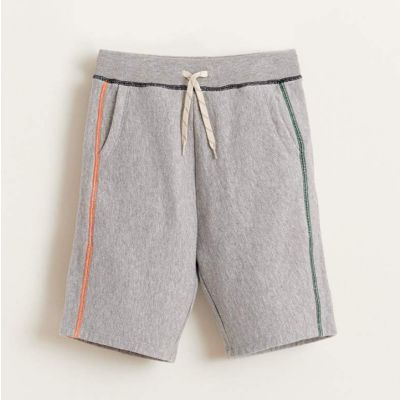 Cotton Shorts Bin Heather Grey by Bellerose-4Y