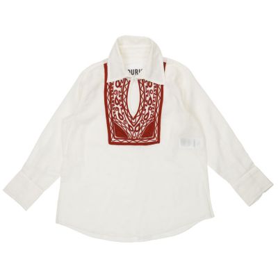 Caftan San Giuliano with Red Embroidery Details by Touriste-6Y