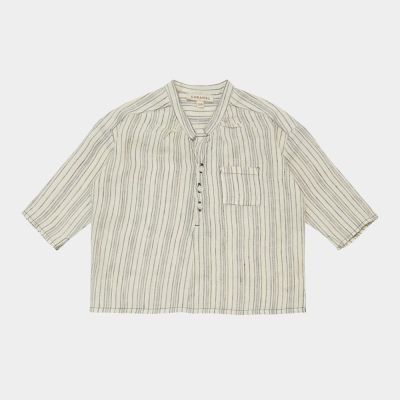 Baby Linen Shirt Adonis Vanilla Stripe by Caramel-3M