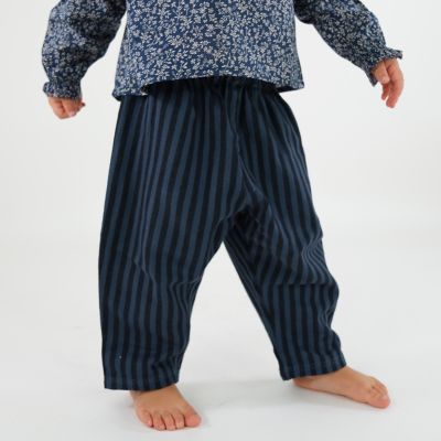 Baby Trousers Leon Storm Blue Stripe by Caramel