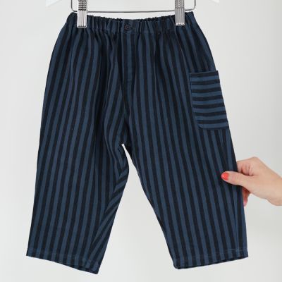 Baby Trousers Leon Storm Blue Stripe by Caramel-3M