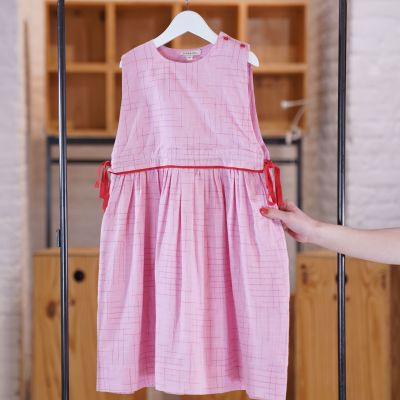 Dress Colima Pink Check by Caramel-4Y