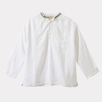 Linen Shirt Adonis White by Caramel-4Y