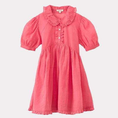 Silk and Cotton Dress Angelica Watermelon by Caramel