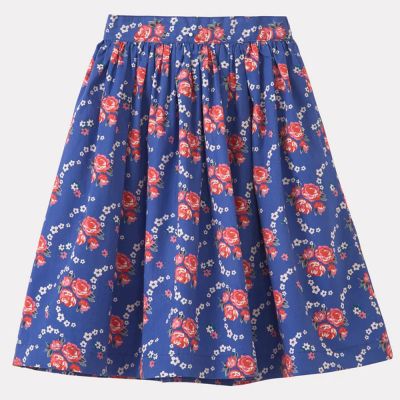 Skirt Cumin Rose Posy Print Blue by Caramel-4Y