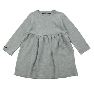 Soft Jersey Baby Dress Norry Light Grey by Album di Famiglia-3M