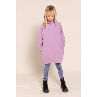 Hooded Dress Pippa Grey Lilac by Finger in the Nose