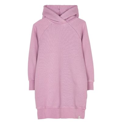 Hooded Dress Pippa Grey Lilac by Finger in the Nose-4/5Y
