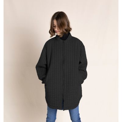 Oversized Quilted  Jacket Rina Winter Black by Finger in the Nose