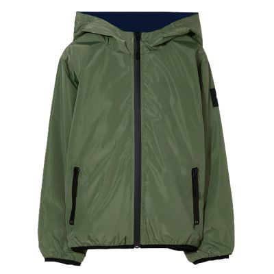 Reversible Wind Jacket Buckley Khaki by Finger in the Nose