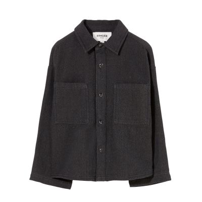 Shirt Magali Ash Black by Finger in the Nose-6/7Y