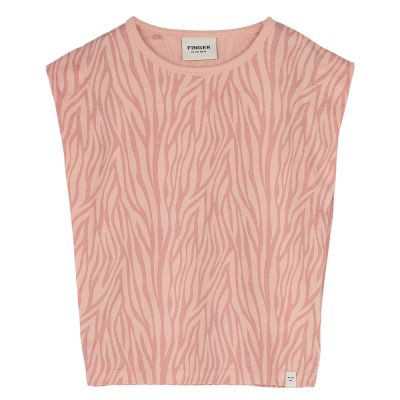 T-Shirt Haley Mellow Rose Zebra by Finger in the Nose-4/5Y