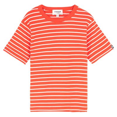 T-Shirt Sailor Paprika Stripes by Finger in the Nose-4/5Y