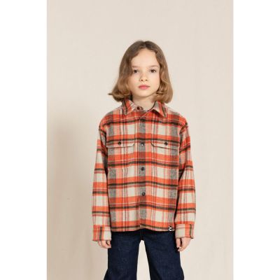 Woolen Shirt New Dusk Red CHeckers by Finger in the Nose