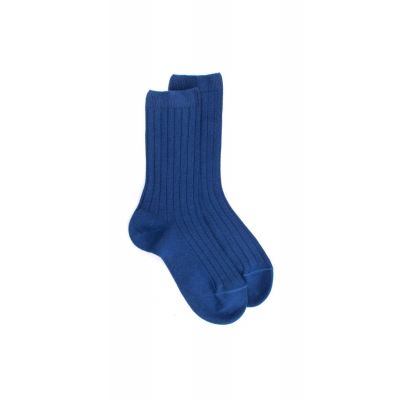 Ribbed Cotton Socks Marine Blue by Dore Dore-27EU