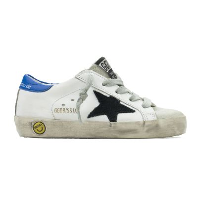Sneakers Superstar White Leather Black Star by Golden Goose Deluxe Brand