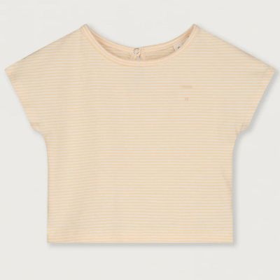 Baby Top Apricot Cream Stripes by Gray Label