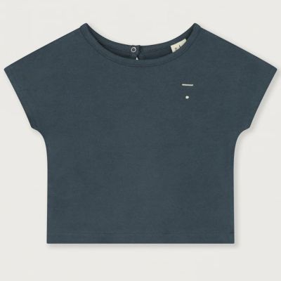 Baby Top Blue Grey by Gray Label