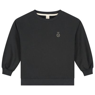 Drop Shoulder Sweater Nearly Black by Gray Label