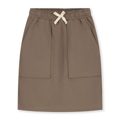 Organic Cotton Midi Pocket Skirt Brownie by Gray Label