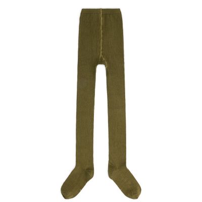 Ribbed Tights Olive Green by Gray Label-18EU