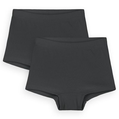 Undies - Shorties Nearly Black - 2 Pack by Gray Label