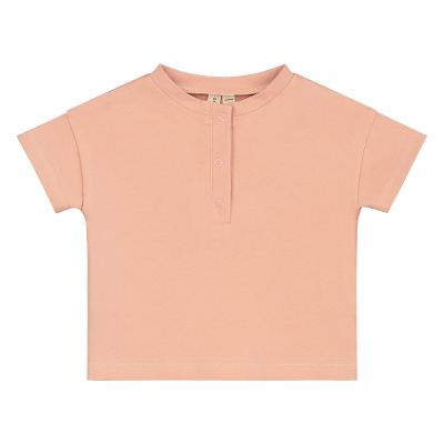 Baby Henley Tee Rustic Clay by Gray Label-3M