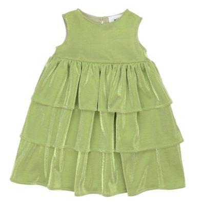Dress Siluro Green Lurex by Touriste-3Y