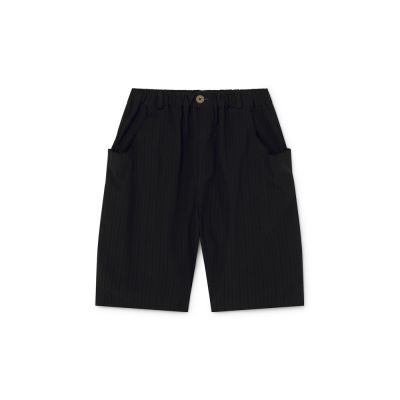 Crushed Cotton Shorts Black by Little Creative Factory-4Y