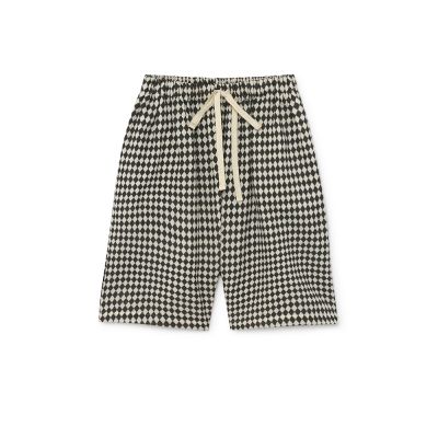 Tiny Diamond Shorts Black and Cream by Little Creative Factory
