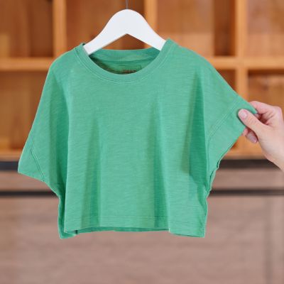 Cropped T-Shirt Morgan Green by MAAN-4Y