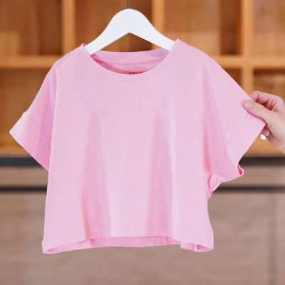 Cropped T-Shirt Morgan Pink by MAAN-4Y