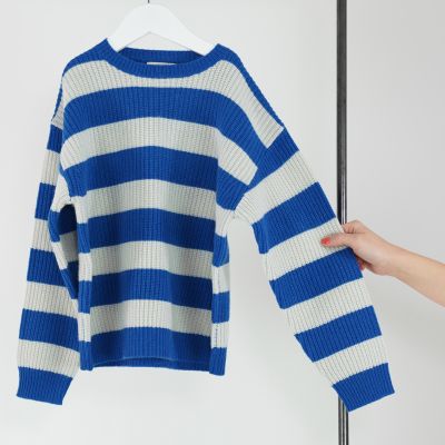 Woolen Sweater Mill Stripe Nimbus by MAAN-4Y