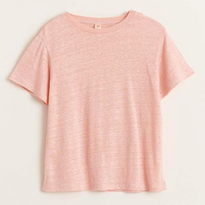 Linen T-Shirt Mio Rose-4Y