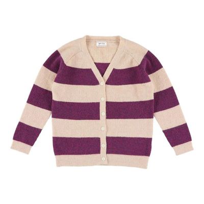Long Cardigan Kirsten Rose Orchid Stripes by Morley
