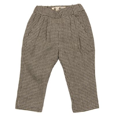 Woolen Baby Pants Chaplin Brown Check by Noro-3M