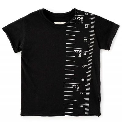 Baby Measuring Band T-Shirt Black by nununu