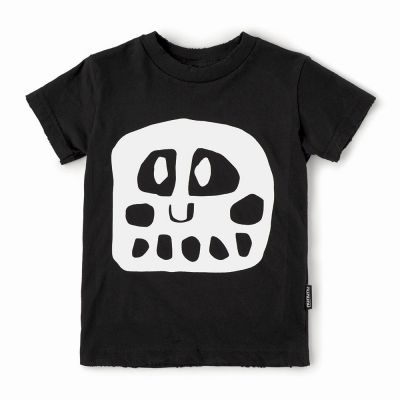 Mega Rowdy Mask T-Shirt Black by nununu-3Y