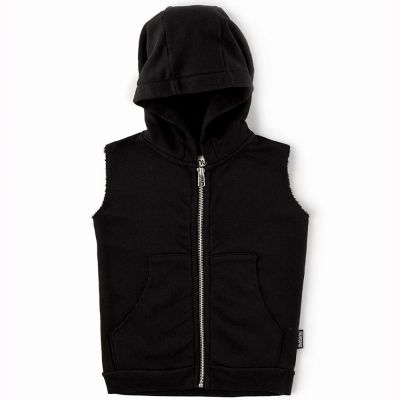 Sleeveless Hooded Vest Out of Order by nununu-2/3Y