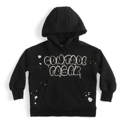 Bubbly Control Freak Hooded Sweatshirt Black by nununu-3/4Y