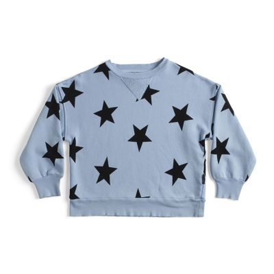 Star Sweatshirt Foggy Blue by nununu-3/4Y