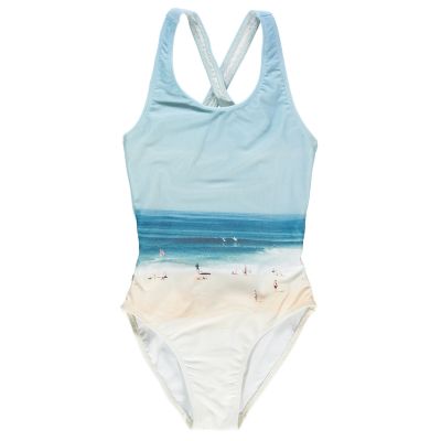 One Piece Swimsuit Olivia Beach Sand by Finger in the Nose-2/3Y