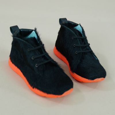 Sneakers Pony Black Orange Sole by Pepe Children Shoes-25EU