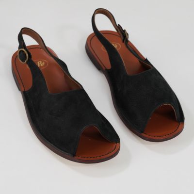 Soft Leather Open Toe Sandals Black by Pepe Children Shoes
